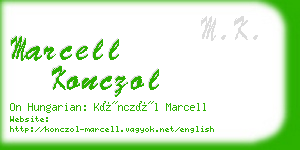 marcell konczol business card